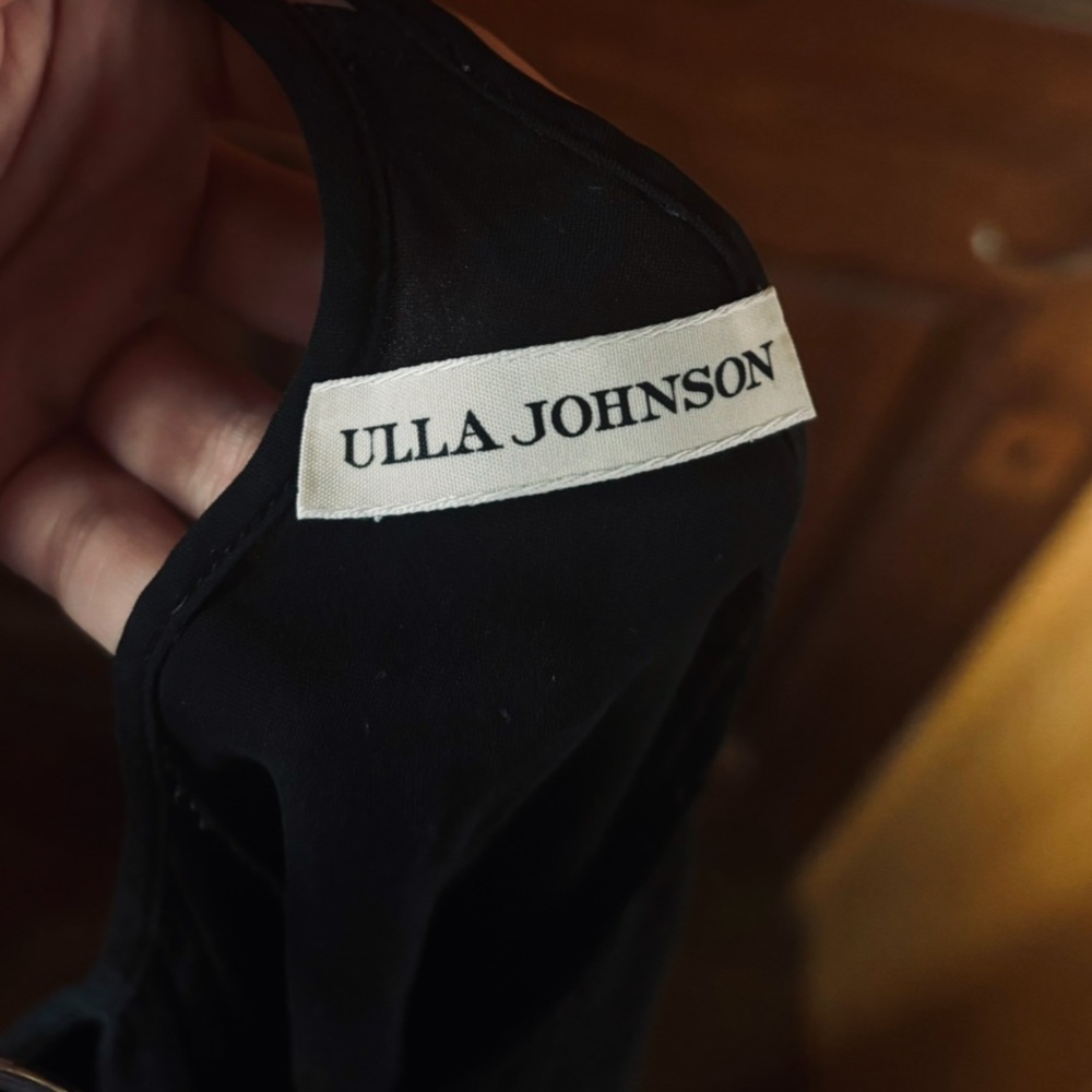 ULLA JOHNSON Black Silk Dress - Picture 3 of 3